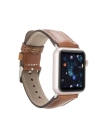 ÇOK SATAN Apple Watch Uyumlu Deri Kordon 42-44-45mm RST2EF Taba