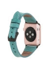 ÇOK SATAN Apple Watch Uyumlu Deri Kordon 42-44-45mm Slim CZ12