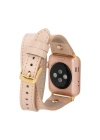 ÇOK SATAN Apple Watch Uyumlu Deri Kordon 42-44-45mm Slim DT GT NU1
