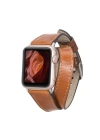 ÇOK SATAN Apple Watch Uyumlu Deri Kordon 42-44-45mm Slim DT QUA