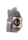 ÇOK SATAN Apple Watch Uyumlu Deri Kordon 42-44-45mm Slim DT RGRST9