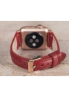 ÇOK SATAN Apple Watch Uyumlu Deri Kordon 42-44-45mm Slim V4EF