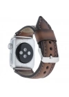 ÇOK SATAN Apple Watch Uyumlu Deri Kordon 42-44-45mm SM26 Kahve