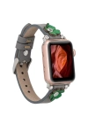 ÇOK SATAN Apple Watch Uyumlu Deri Kordon Clover 38-40-41mm ST RST9