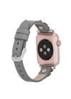 ÇOK SATAN Apple Watch Uyumlu Deri Kordon Clover 38-40-41mm ST RST9