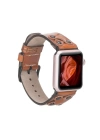 ÇOK SATAN Apple Watch Uyumlu Deri Kordon Cross 42-44-45mm BT RST2E
