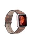 ÇOK SATAN Apple Watch Uyumlu Deri Kordon Cross 42-44-45mm BT TN02