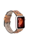 ÇOK SATAN Apple Watch Uyumlu Deri Kordon Cross 42-44-45mm BT V18