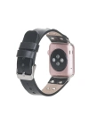 ÇOK SATAN Apple Watch Uyumlu Deri Kordon Cross 42-44-45mm ST RST1