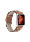 ÇOK SATAN Apple Watch Uyumlu Deri Kordon Cross 42-44-45mm ST RST2E