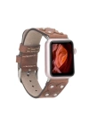 ÇOK SATAN Apple Watch Uyumlu Deri Kordon Cross 42-44-45mm ST TN02