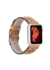 ÇOK SATAN Apple Watch Uyumlu Deri Kordon Cross 42-44-45mm ST V18