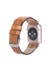 ÇOK SATAN Apple Watch Uyumlu Deri Kordon Cross 42-44-45mm ST V18