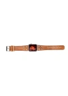 ÇOK SATAN Apple Watch Uyumlu Deri Kordon Cross 42-44-45mm ST V18