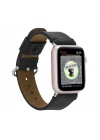 ÇOK SATAN Apple Watch Uyumlu Deri Kordon Orfe 42-44-45mm G1 Siyah