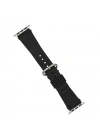 ÇOK SATAN Apple Watch Uyumlu Deri Kordon Orfe 42-44-45mm G1 Siyah