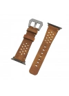 ÇOK SATAN Apple Watch Uyumlu Deri Kordon Vigo 42-44-45mm G19 Taba