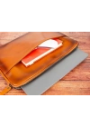 ÇOK SATAN Awe 14 inç MacBook Ve Pc Uyumlu Deri Kılıf RST2EF Taba