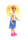 ÇOK SATAN Baonier Mavi Etekli 14 cm Sarışın Tekli Kız Bebek