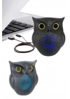 ÇOK SATAN Baykuş Görünümlü Işıklı Bluetooth Speaker Bluetooth Hoparlör