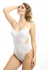 ÇOK SATAN Beyaz Dantelli Bodysuit - 887b