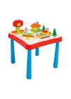 ® 03 477 ÇALIŞMA MASASI KIRMIZI MAVİ