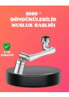 ® 1080° Dönebilen Püskürtme Filtreli Musluk Başlığı Su Tasarruflu