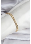 ® 14K Gold Renk Kaplama Zincir Model CM Kadın Bileklik