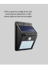 ® 20 LED Güneş Paneli Aydınlatma – Fotoselli ve Hareket Algılamalı Dış Mekan Duvar Lambası