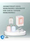 ® 200 ml Tavşan Kulaklı Ultrasonik Hava Nemlendirici ve Gece Lambası