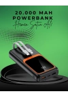 ® 20000 mAh Taşınabilir Powerbank | Çok Kablolu, Hızlı Şarj Destekli (22.5W)