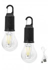 ® 3 Farklı Mod LEDli Şarjlı Asma Kancalı Kamp Lambası Taşınabilir Ampul