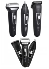 ® 3lü Set Saç Sakal Kesme Traş Makinesi Burun Kılı Alma Tıraş Makinesi