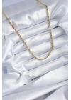 ® 316L Çelik Gold Renk 60 cm Burgu Model Kadın Kolye