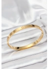 ® 316L Çelik Gold Renk 65 mm Kadın Kelepçe Bileklik