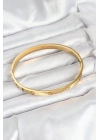 ® 316L Çelik Gold Renk 65 mm Kadın Kelepçe Bileklik