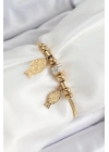 ® 316L Çelik Gold Renk Balık Model Kadın Bileklik