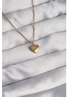 ® 316L Çelik Gold Renk Kalp Model Love Kolye