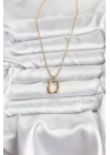 ® 316L Çelik Zincir Gold Renk Model Kadın Kolye