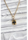 ® 316L Çelik Zincir Gold Renk Vintage Model Kadın Kolye