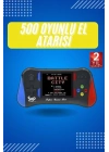 ® 3.5 İnç 500 Klasik Retro Oyun Yüklü Kollu Oyun Konsolu