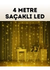 4 Metre Şelale Perde Led Işık Dış Mekan İç Mekan Uyumlu