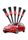 ® 5 Adet Oto Detaylı Temizleyici Araç İçi Temizlik Fırça Seti Koltuk Döşeme Kapı Toz Alma Fırçası