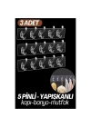 5 Pinli 3 lü set Yapışkanlı Askı Xenoty Design 718948