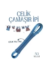 50 mt Çelik Çamaşır İpi Pvc Kaplı Dayanıklı Çamaşır İpi  Balkon Çamaşır İpi 718621