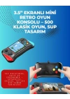 ® 500 Retro Oyunlu Taşınabilir El Konsolu – X7M Modeli