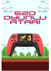 ® 520 Retro Oyunlu El Konsolu Atari Oyun Konsolu Taşınabilir