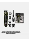 ® 5’i 1 Arada Şarjlı Erkek Bakım Seti LED Göstergeli ve Suya Dayanıklı