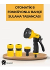® 8 Modlu Bahçe Sulama Tabancası Seti Bitki Çiçek Araç Temizleme