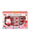 ® 998A-998B Çiçek Desenli Metal Çay Seti 15 Parça -Vardem Oyuncak